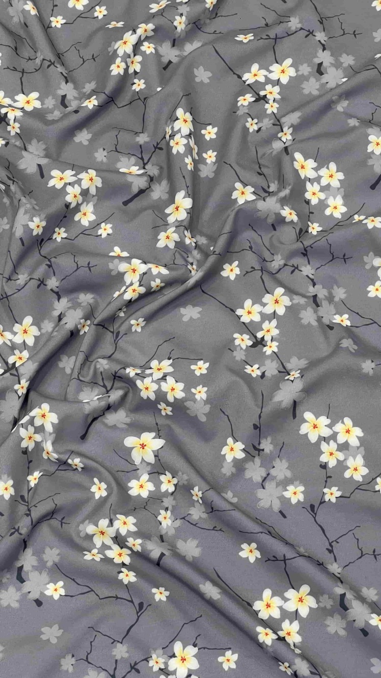 کرپ فلور گلدار